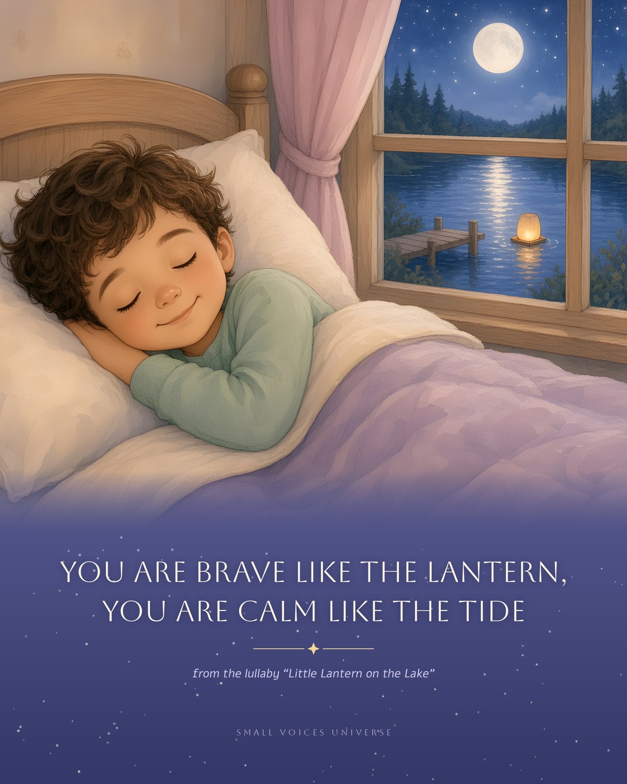 Little Lantern on the Lake wall art print